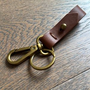 Madewell's The Front Door Key Fob in Leather